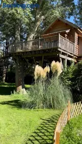 Cabane perchée luxe avec jacuzzi Domaine du Marais Maisse - Image 2