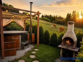 Osada Zawóz domki z balią jacuzzi i sauną nad Jeziorem Solińskim - Image 1