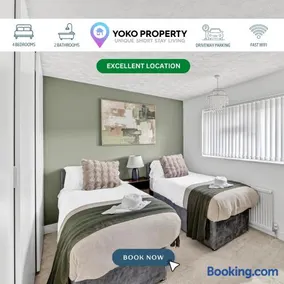 Modern House • Close to Town Centre • Driveway Parking • Fast WiFi • Self-Check-in • Yoko Property - Image 1