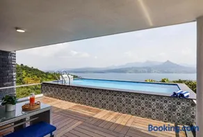 SaffronStays Kaia Waters by Kosha Villas, Pawna - Greek style villa with panoramic view of Pawna lake - Image 4