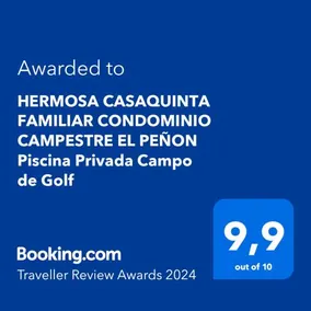 HERMOSA CASAQUINTA FAMILIAR CONDOMINIO CAMPESTRE EL PEÑON Piscina Privada Campo de Golf - Image 2