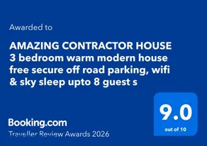 warm modern 3 bedroom house free secure off road parking, wifi & sky sleep upto 6 guest 2 bathrooms - Image 2