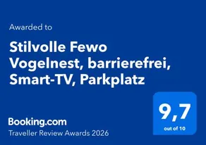 Stilvolle Fewo Vogelnest, barrierefrei, Smart-TV, Parkplatz - Image 2