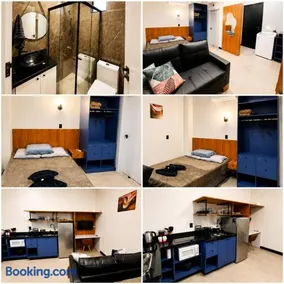 Studio Echo Living 05 Novo Completo com Ar Quente e Frio, Cozinha Completa, Wifi, Vaga para Veículo, Rápido acesso ao centro - Image 1