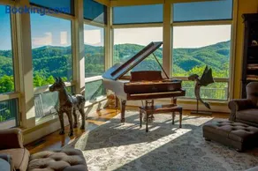 Luxury Mountaintop 2-Home Compound on 50 acres, Sleeps 28, Black Mountain, Asheville - Image 3