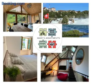 MARYS family friendly Apartments,VISIT RHINE FALLS for FREE if you stay 2 nights, SOHO 95m2 2-Bedrooms 2nd floor & SOUTH BEACH 105m2 3-Bedrooms & LOFT 115m2 3-Bedrooms Suite with Galerie,LOFT Netz 20m2, Pinball, Schaffhausen-Hemmental, Rheinfall 10 km - Image 5