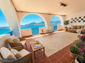 Villa Horizon with Jacuzzi and Infinite View over the Bay of Nymphs - Image 1
