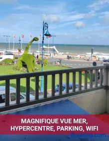 Vue mer panoramique, Centre de Villers, 2 balcons, Parking privé - Image 1