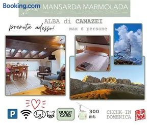 Mansarda Marmolada Canazei, parking, ski slopes 300m - Image 3