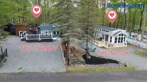 The Nook Tiny Home Fire Pit Close to Lake - Image 3