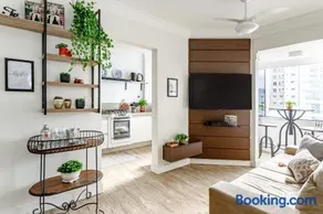 Apê BC Ótima localização 4min a pé da Praia Garagem Home Office para 4 com Ar-condicionado Portaria 24h - Image 5