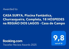 CASA SURYA, Piscina Fantástica, Churrasqueira, Completa, 18 HÓSPEDES na REGIÃO DOS LAGOS - Casa de Campo - Image 2