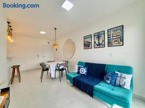 Apto Novo com Piscina e Churrasqueira 650m da Praia 6 Pessoas - Image 2