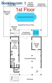 Phenomenal Oceanfront Centrally Located Huge 4k sq ft Home w Private Pool, Hot Tub, Yard, Patio, 4 Decks, Gameroom - Image 3