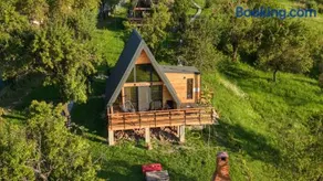 Scenic A-Frame Cabin with Private Hot Tub & Mountain View - IezerVenture - Image 1