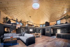 Luray Yurt - World's Largest Yurt - Sleeps 16, Hot Tub, Sauna, Pond - Image 2