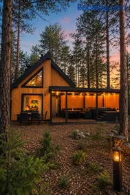 Leśne SPA Borsk Domki z Basenem, Sauną i Balią na Kaszubach nad Jeziorem Wdzydzkim - Image 1