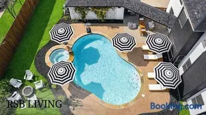 Elegant 5BR Pool House with Cinema Fire Pit and Games - Image 1