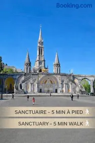 T2 du Sanctuaire 400 m de la grotte Lourdes wifi TV - Image 3