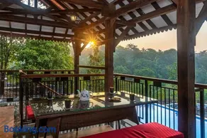 SaffronStays Vedika - 4BR riverfront pool villa with kaya king bullock ride & BBQ near Pinjal River, Vikramgad - Image 4