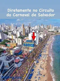 Flat encantador beira mar na Barra . Em frente a praia! No Circuito do Carnaval de Salvador! - Image 1