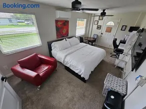 Sanford Suite King Bed Work-Ready with 60 in Google TV and Rainfall Shower - Image 2