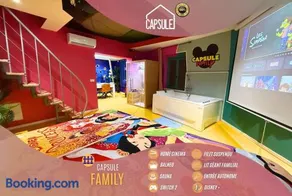 Capsule Family - Sauna - Jacuzzi - Projecteur - Billard - Nintendo Switch 2 - Filet suspendu - Image 2