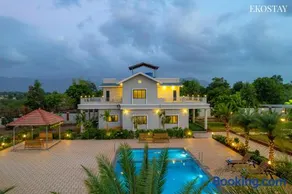 Ekostay Gold Palm Estate I Cricket Turf I Rain Dance I 2 Acre Property - Image 2