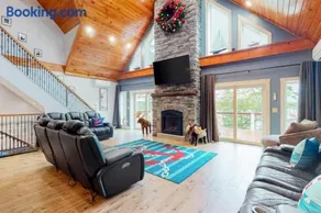 Luxurious waterfront home with deck, firepit, hot tub, fireplace, & pool table - Image 2