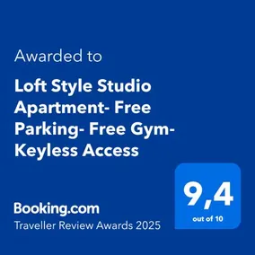 Loft Style Studio Apartment- Free Parking- Free Gym- Keyless Access - Image 1