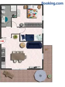 Appartement avec terrasse, piscine et jardin - Image 4