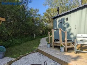 Hut In The Glade, Shepherds Hut with Hot Tub - Image 4