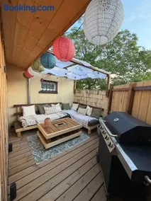Studio chaleureux, massage, terrasse privé, barbecue et balneo - Image 5