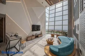 SaffronStays Nautica - 5BR hilltop villa with rooftop pool, sea views & modern interiors surrounded by greenery - Image 5