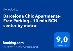 Barcelona Chic Apartments- Free Parking - 10 min BCN center by metro - Image 2
