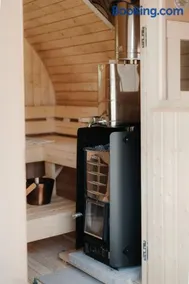 Cozy forest cabin with wood-fired sauna - Image 2