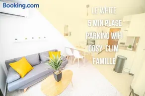 LE WHITE - CLIM PARKING WIFI 5min PLAGE NEUF 6MAX -TOP PROS SERVICESConciergerie - Image 1