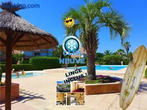 Appt T2 climatisé, climatisation neuve cette année!, Piscine, la Plage à 130m! Parking privé clos, Lave-linge, Lave-vaisselle, Draps, Linge et Ménage inclus! - Image 2