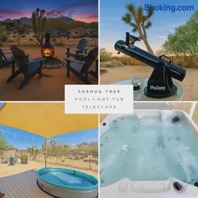 10 minutes to JTNP - Saltwater Float Pool, Hot Tub, Telescope, Fireplace and Views - Image 1