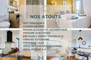 99B - Appartement lumineux 4 pers proche Lille - Image 2
