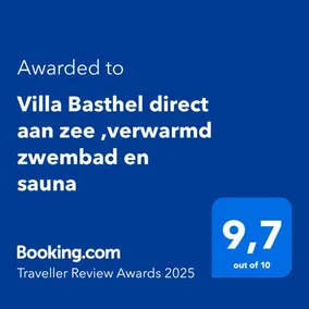 Villa Basthel right by the sea, heated swimming pool with jacuzzi, sauna and garage - Image 2