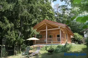 Blockhaus Chalet mit beheizbarem Badefass und Infrarotsauna auf der Terrasse - Image 1