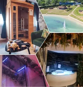 Spa-Sauna-Ciel de pluie tropicale-Crémant- Nuit Romantique - Escapade Mâconnaise - Image 1