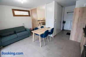 Dans résidence neuve LE SNOW ROC sur les pistes, grand studio cosy 5 pers avec terrasse panoramique, SAUNA, WIFI - Image 2