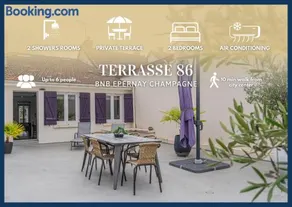 Terrasse 86 - Terrasse & Climatisation - 4-6 personnes - BnB Epernay - Image 1