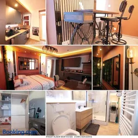Chez Maryse - Rez de chaussée, Parking privé vidéo surveillance, Canapé haute qualité convertible couchage 2 personnes, Centre Ville proche, Restaurant, boulangerie 2 minutes à pied, Terrasse - 800mètre carré de terrain - Géré par Presta-Zen'Services - Image 1