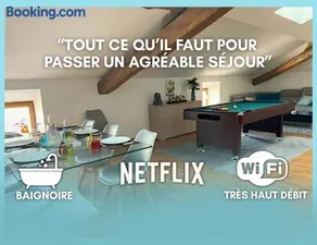 Grand Loft avec Billard Netflix et Climatisation - Image 1
