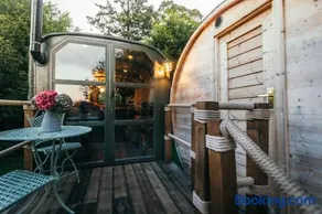 Myrtle The Glamping Truck, 1950's Swiss Army Truck with Sauna - Image 3