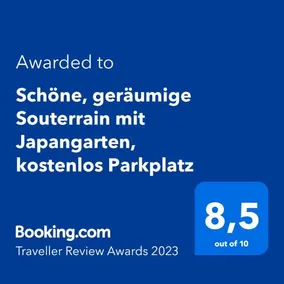 Schöne, geräumige Souterrain-Kellerwohnung mit Japangarten, kostenlos Parkplatz - Image 2