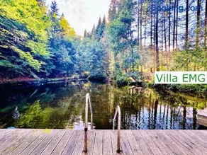 Villa EMG Ferienhaus in Alleinlage mit Privatsee Jacuzzi und Sauna für bis zu 22 Personen bei Osnabrück - Image 1